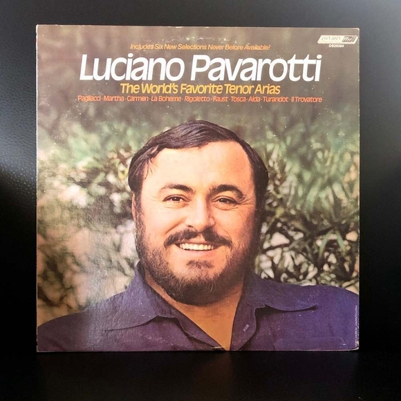 LP Luciano Pavarotti - The World's Favorite Tenor Arias Vinyl Record - Picture 1 of 2